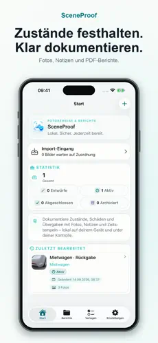 SceneProof – Original-Screenshot aus dem App Store